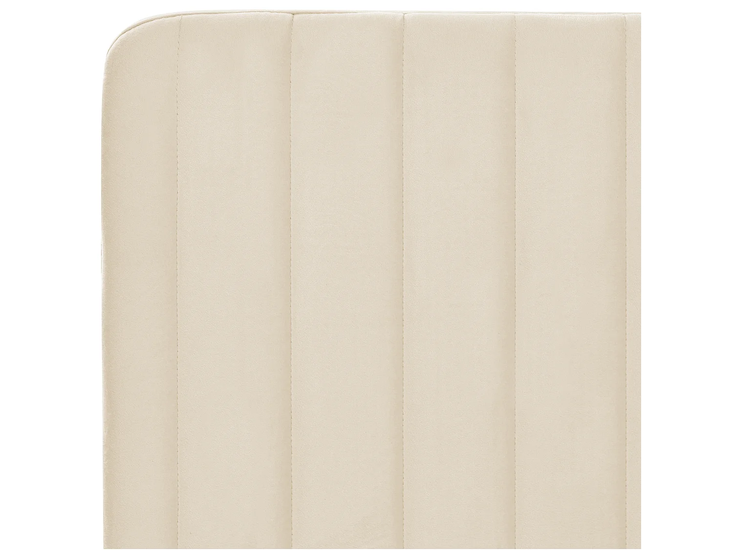 Lit avec sommier Velours LUNAN 160 x 200 cm Beige clair
