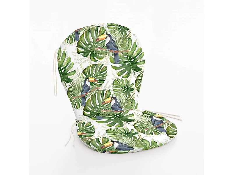 Coussin de chaise d'extérieur 0120-412 - 90x48x5 cm