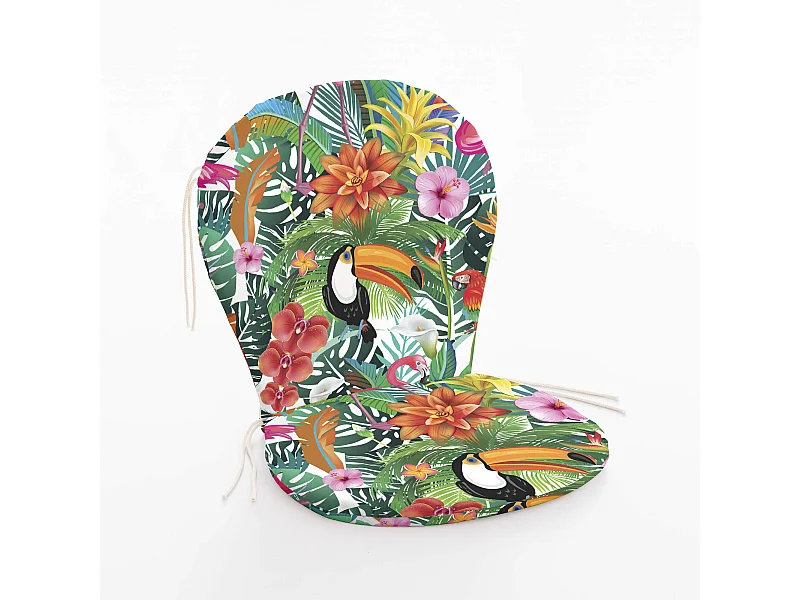 Coussin de chaise d'extérieur 0120-397 - 90x48x5 cm