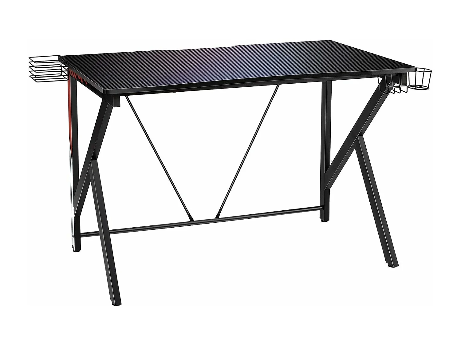 Gaming Bureau Gaming Bureau met Video Opslag, Bekerhouder en Haak 115 x 73 x 76.5 CM