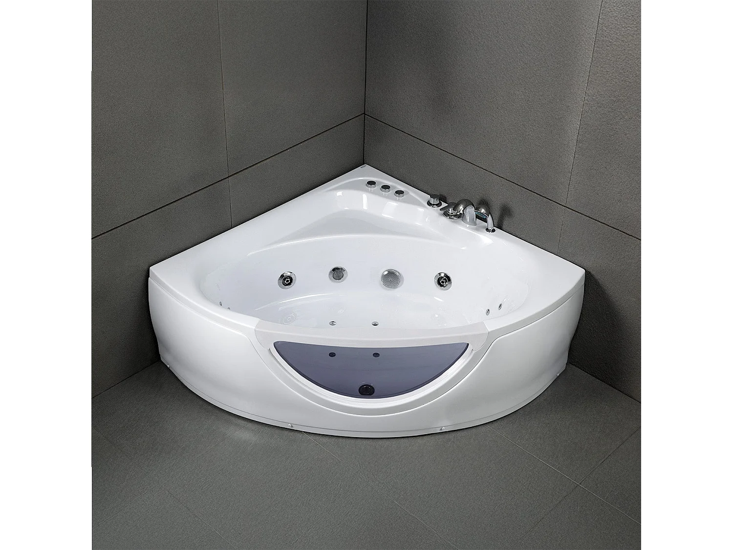 Baignoire Balnéo Tasmanie white Jets 135  x135  x54  cm, by SPALINA