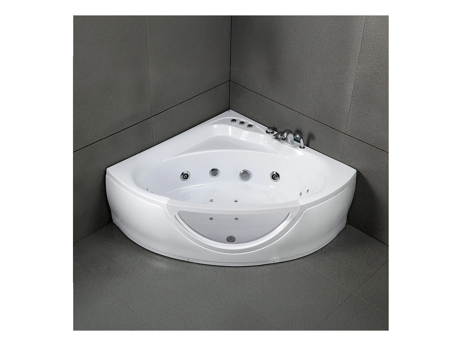 Baignoire Balnéo Tasmanie white Jets 135  x135  x54  cm, by SPALINA