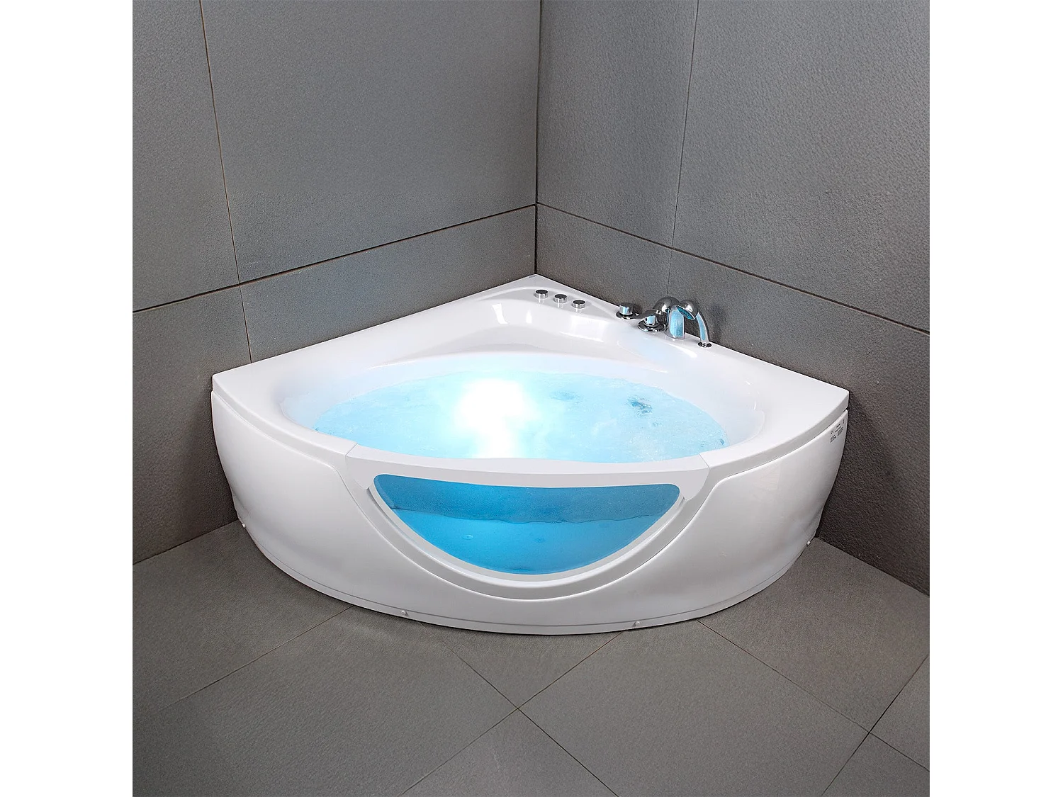 Baignoire Balnéo Tasmanie white Jets 135  x135  x54  cm, by SPALINA