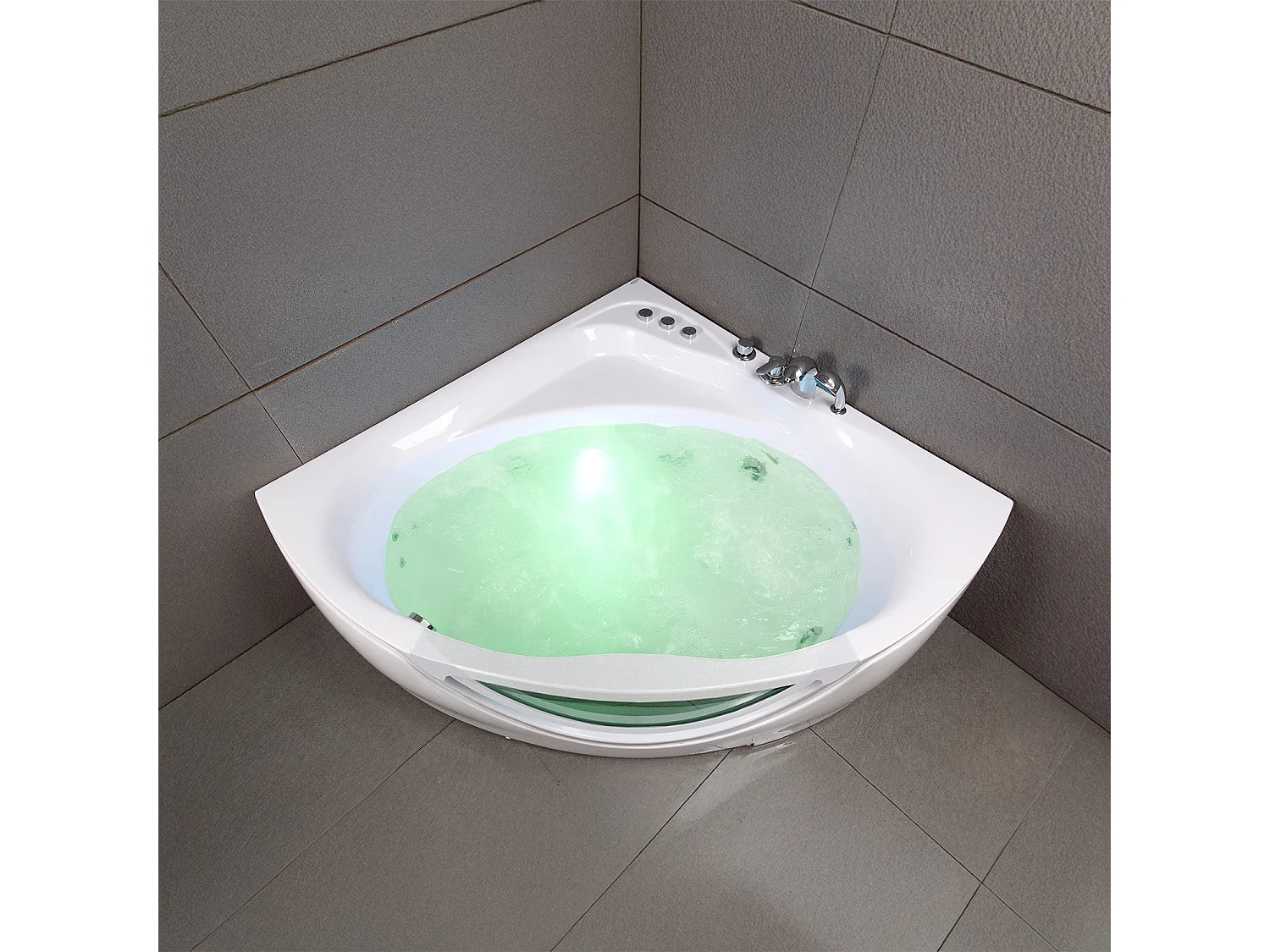 Baignoire Balnéo Tasmanie white Jets 135  x135  x54  cm, by SPALINA