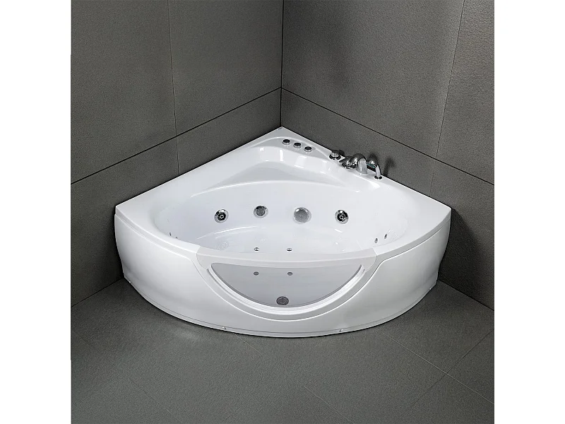 Baignoire Balnéo Tasmanie white Jets 135  x135  x54  cm, by SPALINA