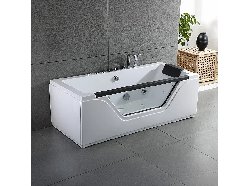 Baignoire Balnéo Tahiti Jets 170  x78  x60  cm, by SPALINA