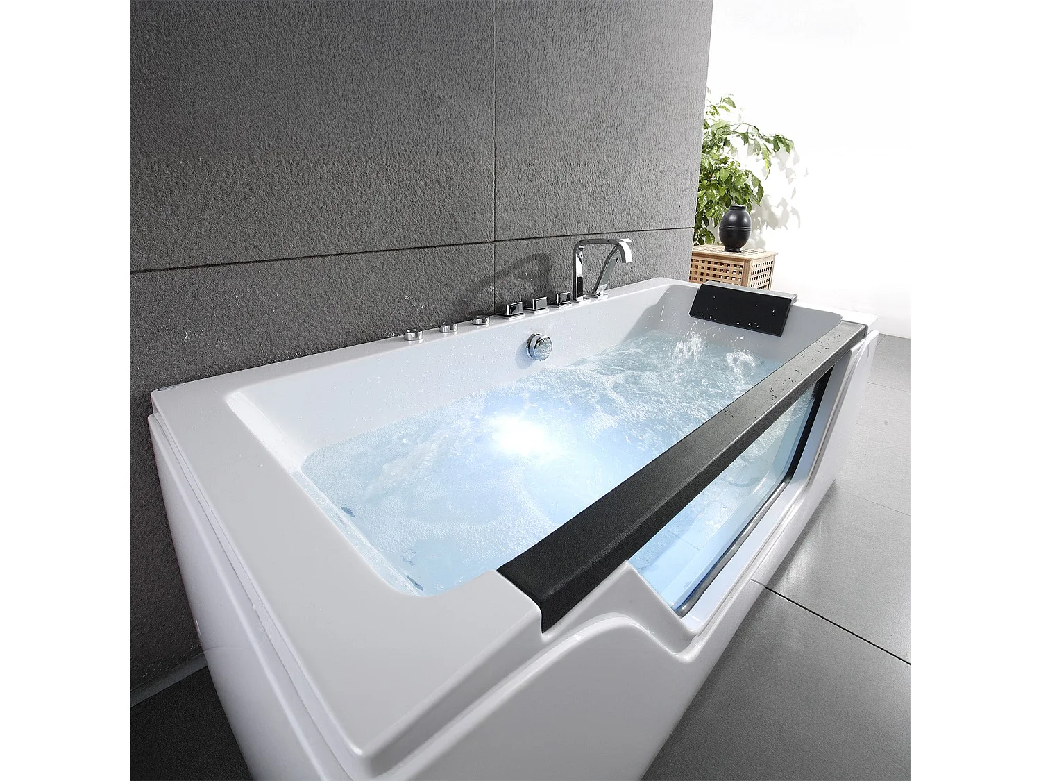Baignoire Balnéo Tahiti Jets 170  x78  x60  cm, by SPALINA