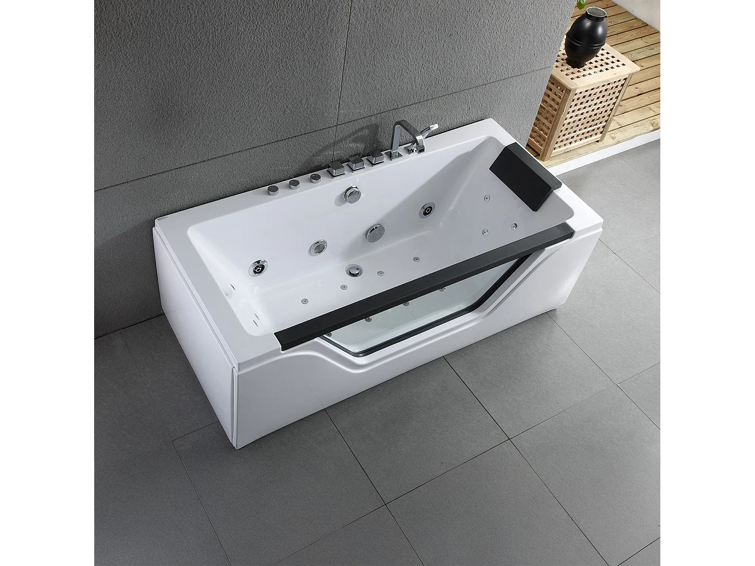 Baignoire Balnéo Tahiti Jets 170  x78  x60  cm, by SPALINA
