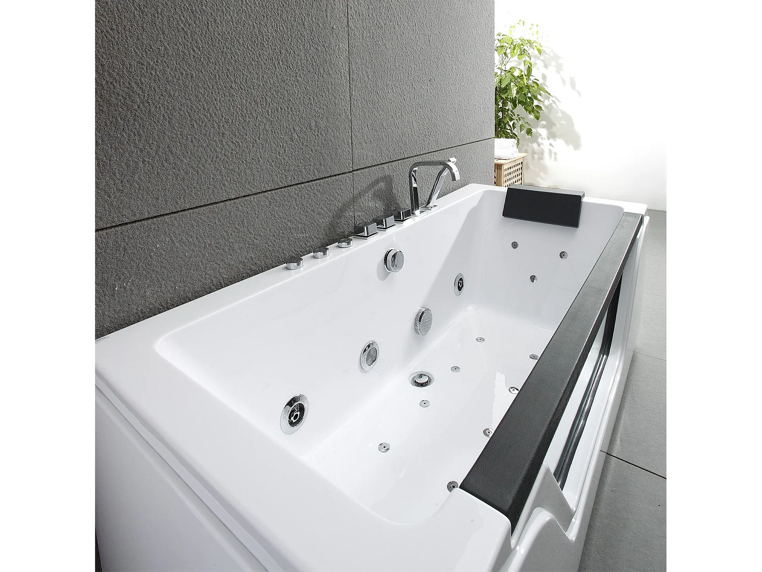 Baignoire Balnéo Tahiti Jets 170  x78  x60  cm, by SPALINA