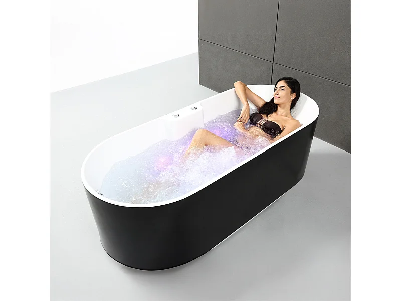 Baignoire Balnéo Ukio Bulle 175  x75  x65  cm, by SPALINA