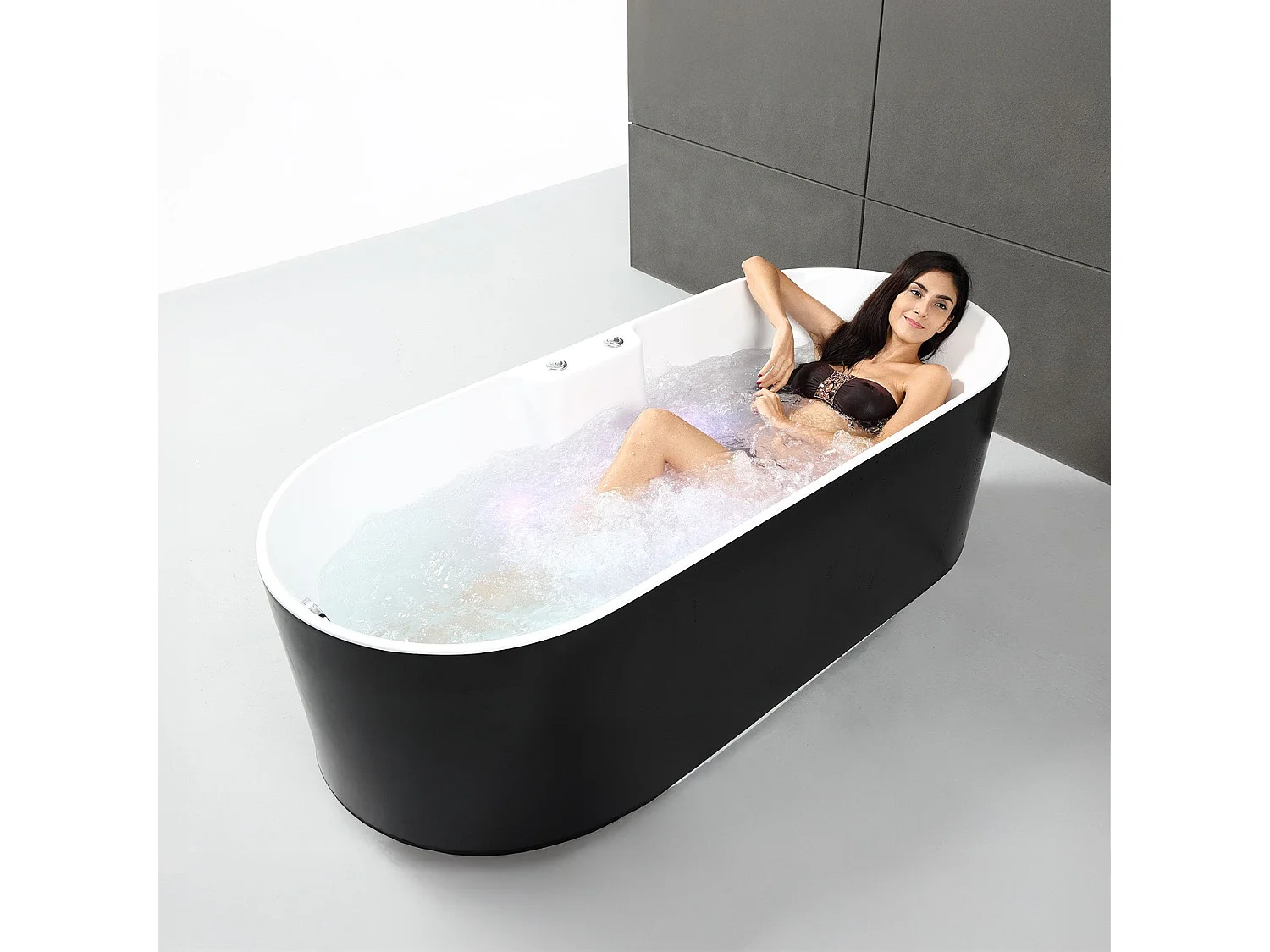 Baignoire Balnéo Ukio Bulle 175  x75  x65  cm, by SPALINA