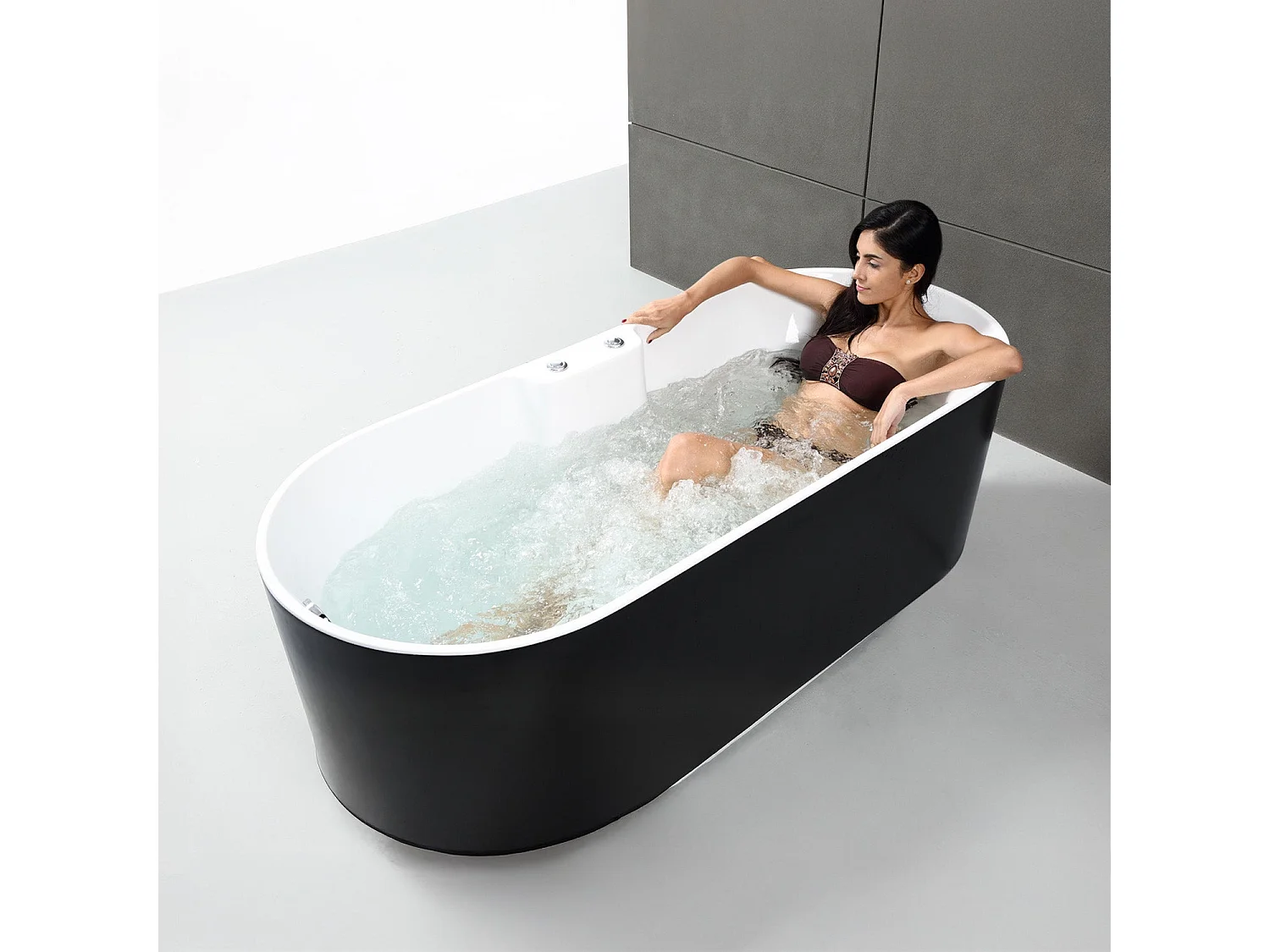 Baignoire Balnéo Ukio Bulle 175  x75  x65  cm, by SPALINA