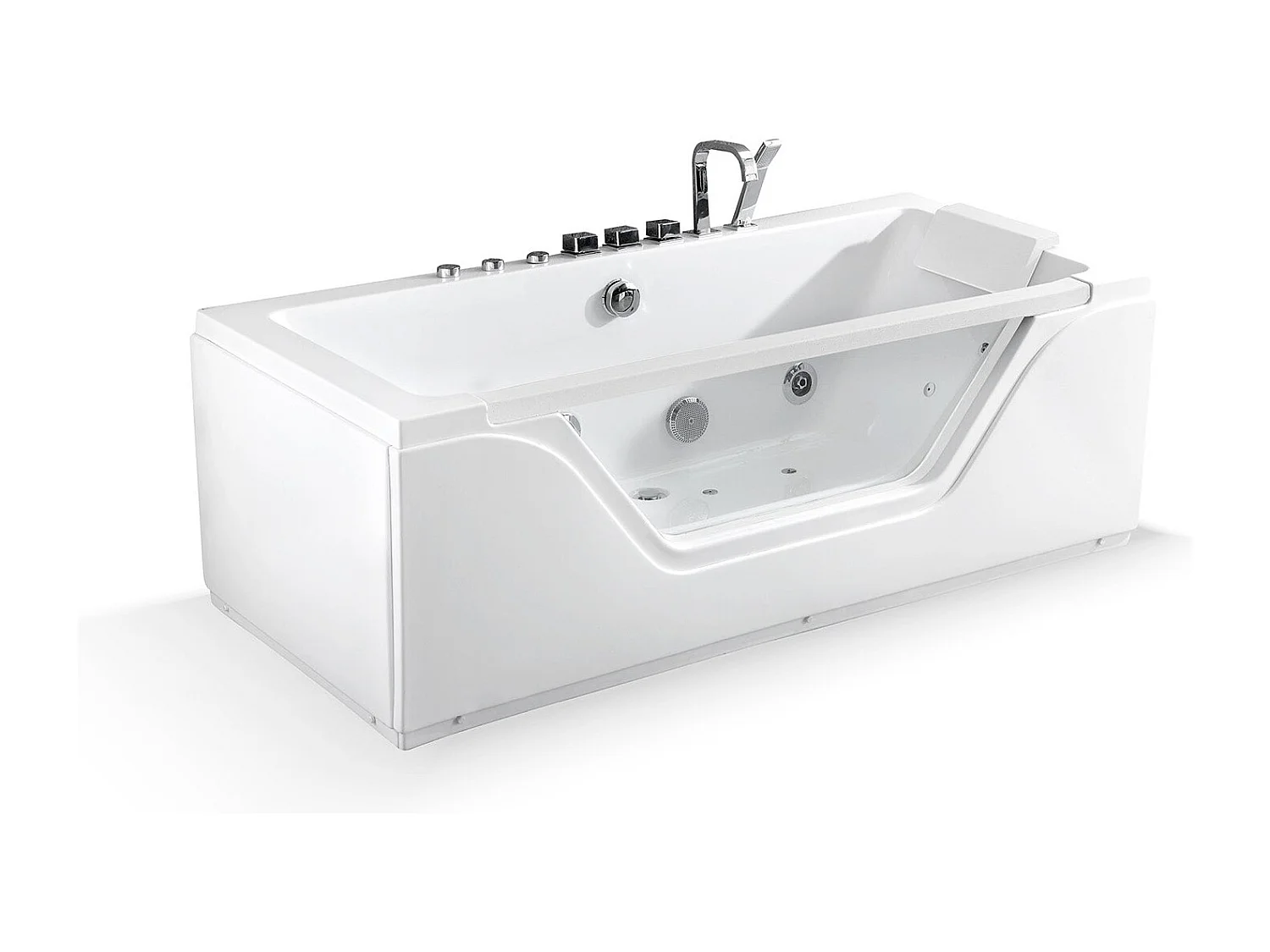 Baignoire Balnéo Tahiti white Jets 170  x78  x60  cm, by SPALINA