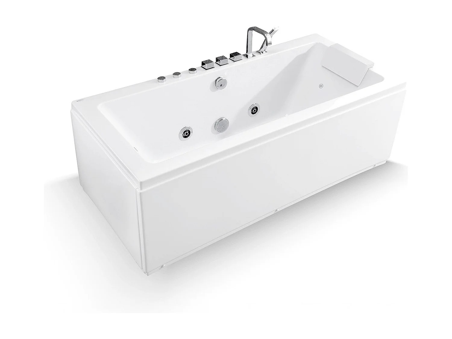 Baignoire Balnéo Sikinos white Jets 170  x78  x60  cm, by SPALINA