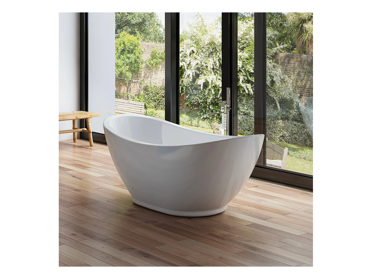 Baignoire Ilot Zegg 175 blanche xxcm, by SPALINA