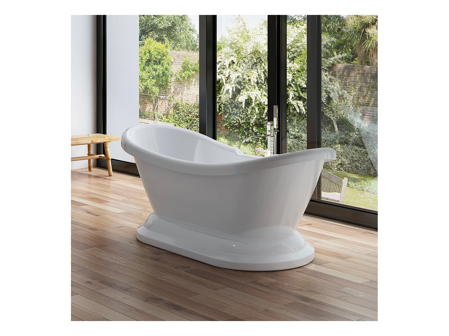Baignoire Ilot Victoria 176 blanche xxcm, by SPALINA