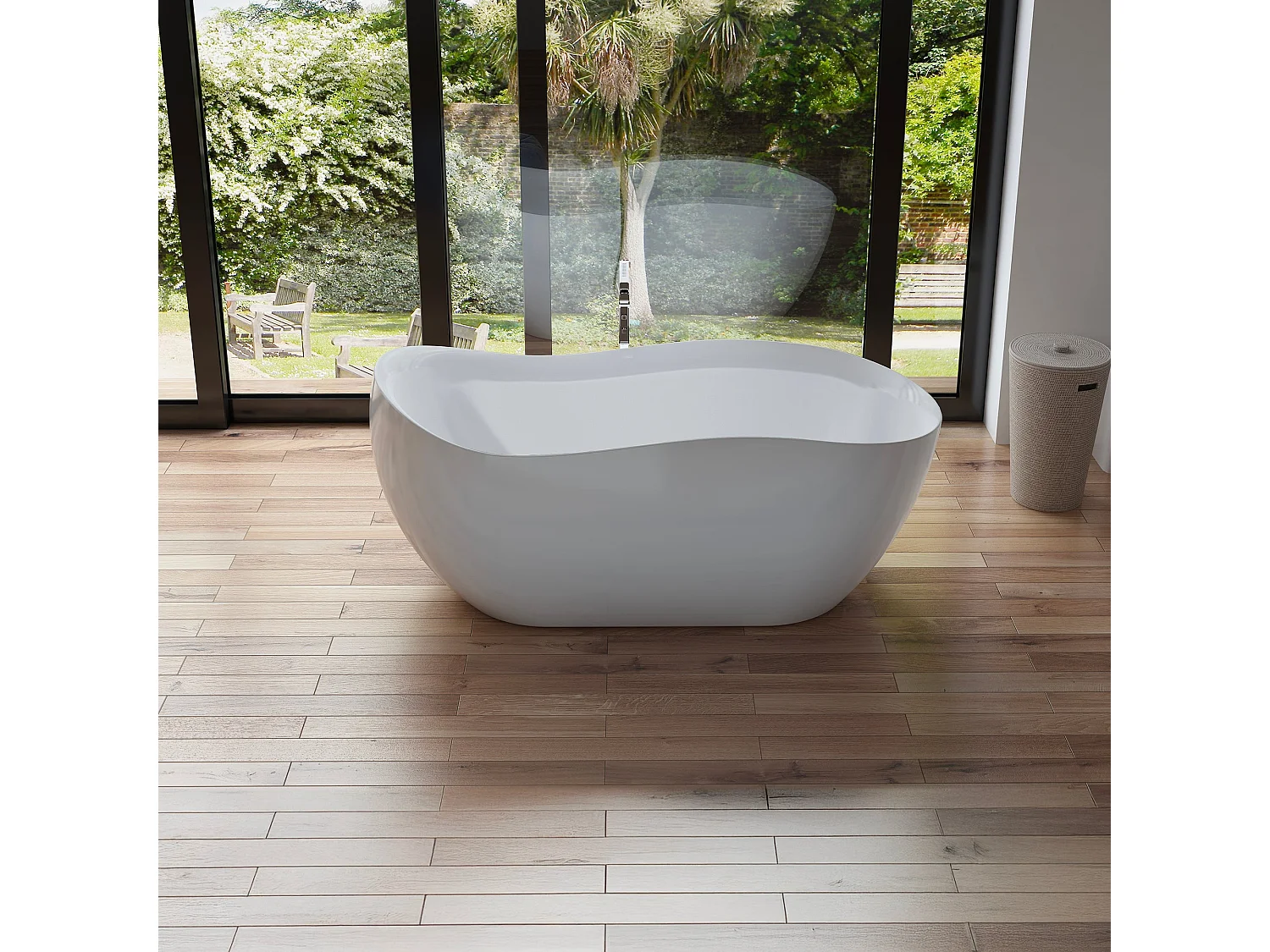 Baignoire Ilot Rivage 172 blanche xxcm, by SPALINA