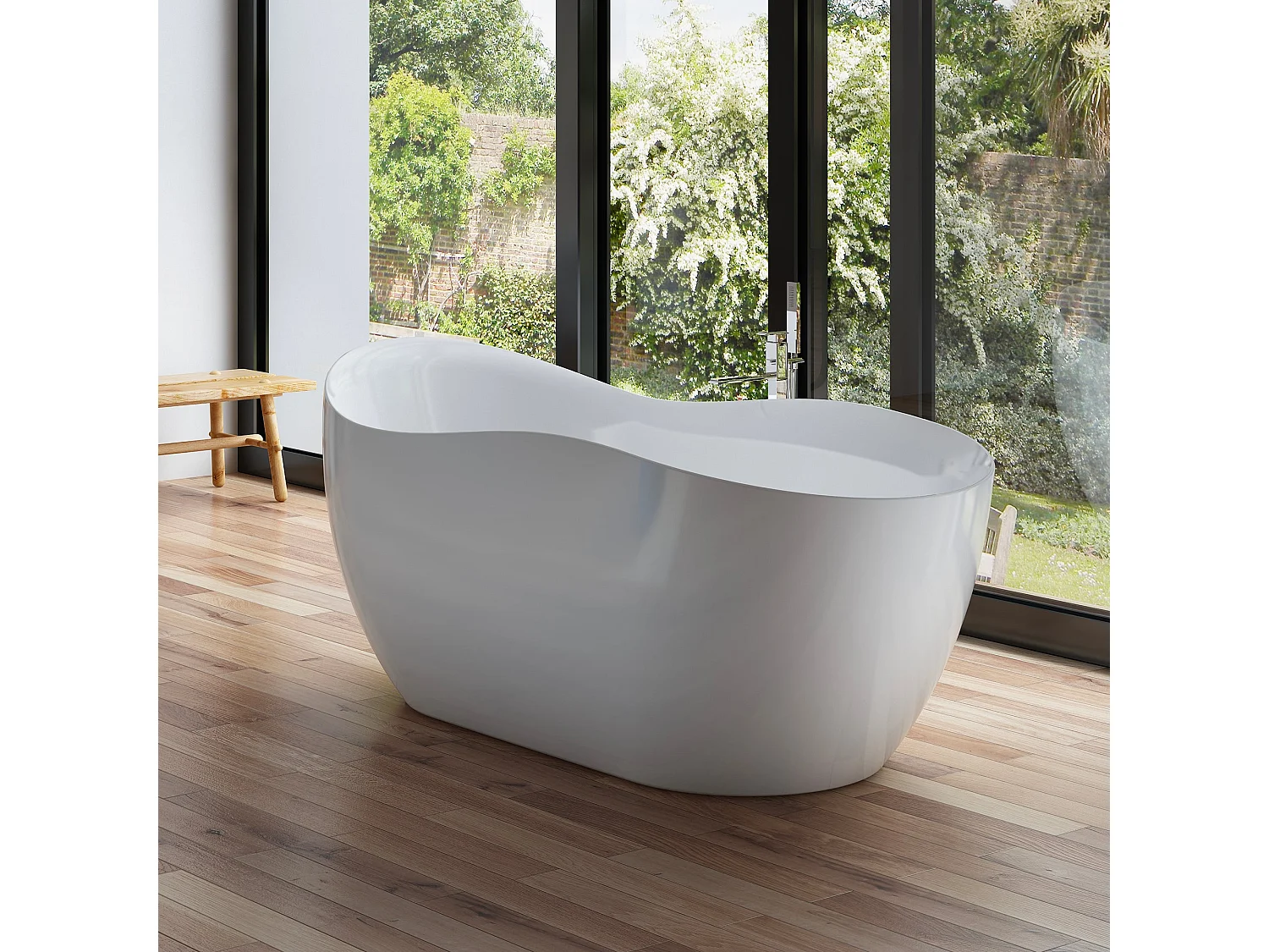 Baignoire Ilot Rivage 172 blanche xxcm, by SPALINA