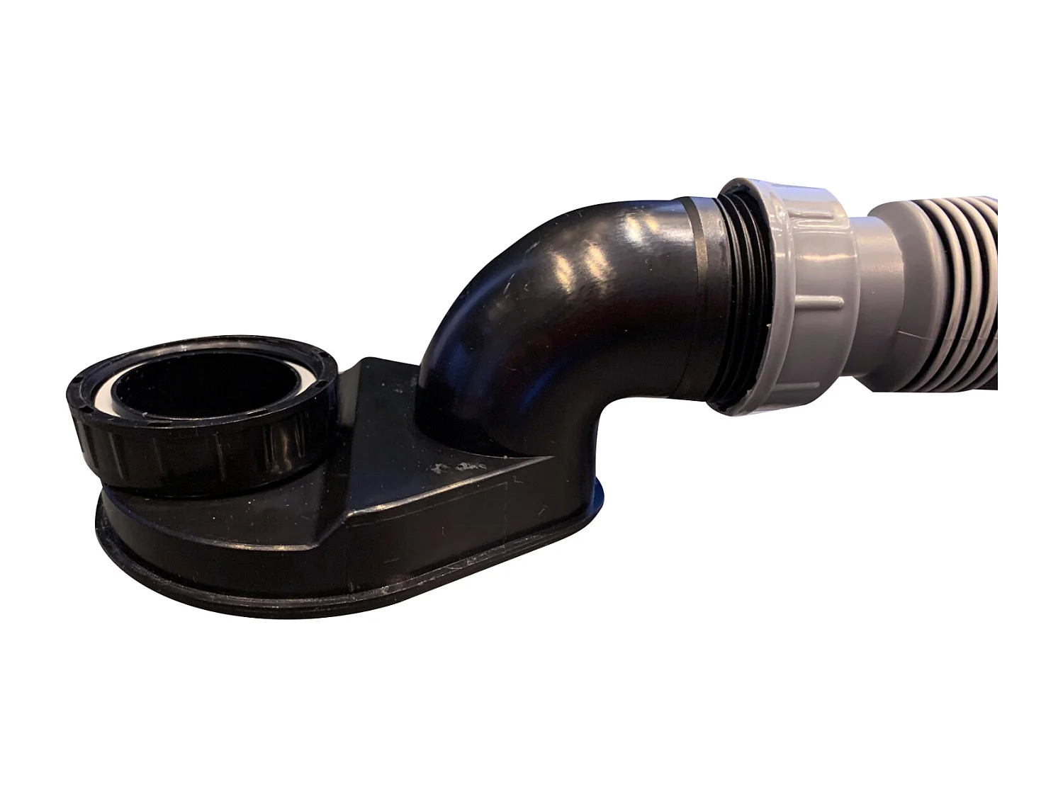 SIPHON EXTRA PLAT+FLEXIBLE - Compatible avec toutes les baignoires îlot SPALINA