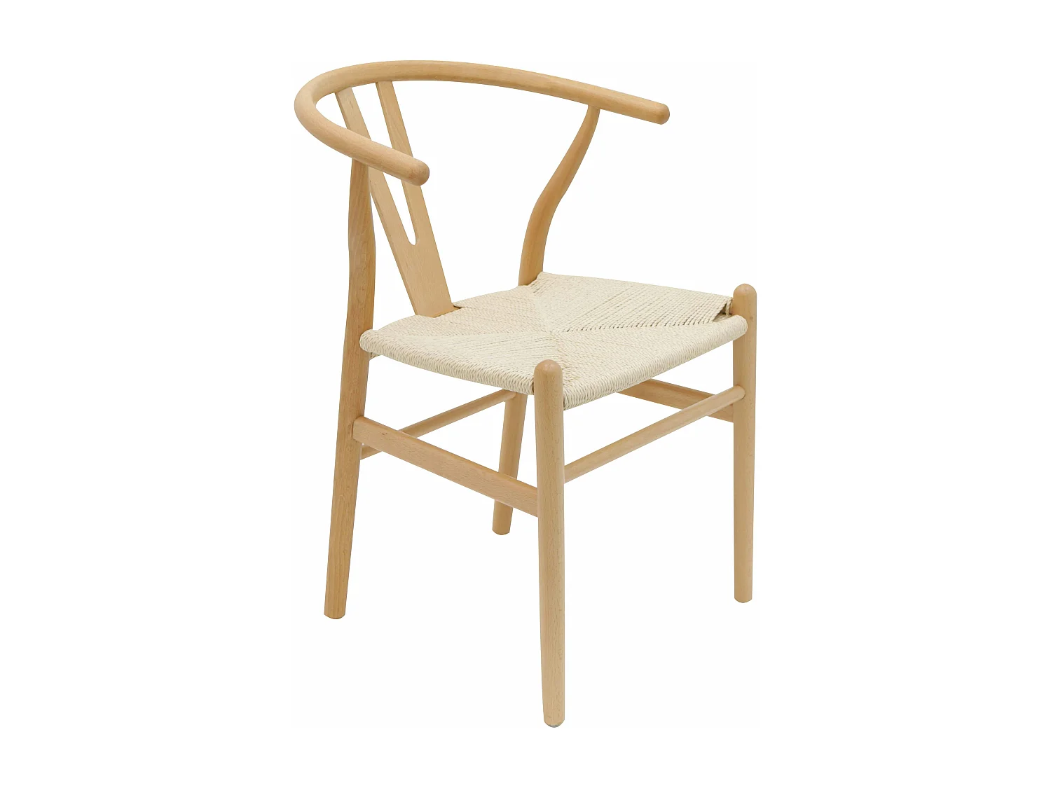 Lot de 2 chaises style scandinave en bois massif