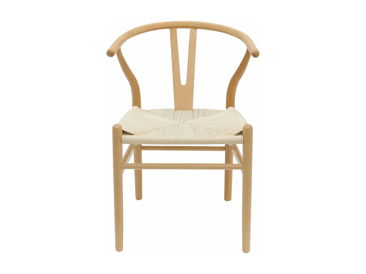 Lot de 2 chaises style scandinave en bois massif