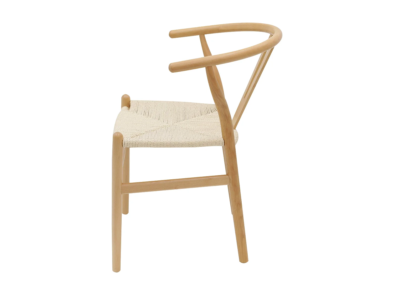Lot de 2 chaises style scandinave en bois massif