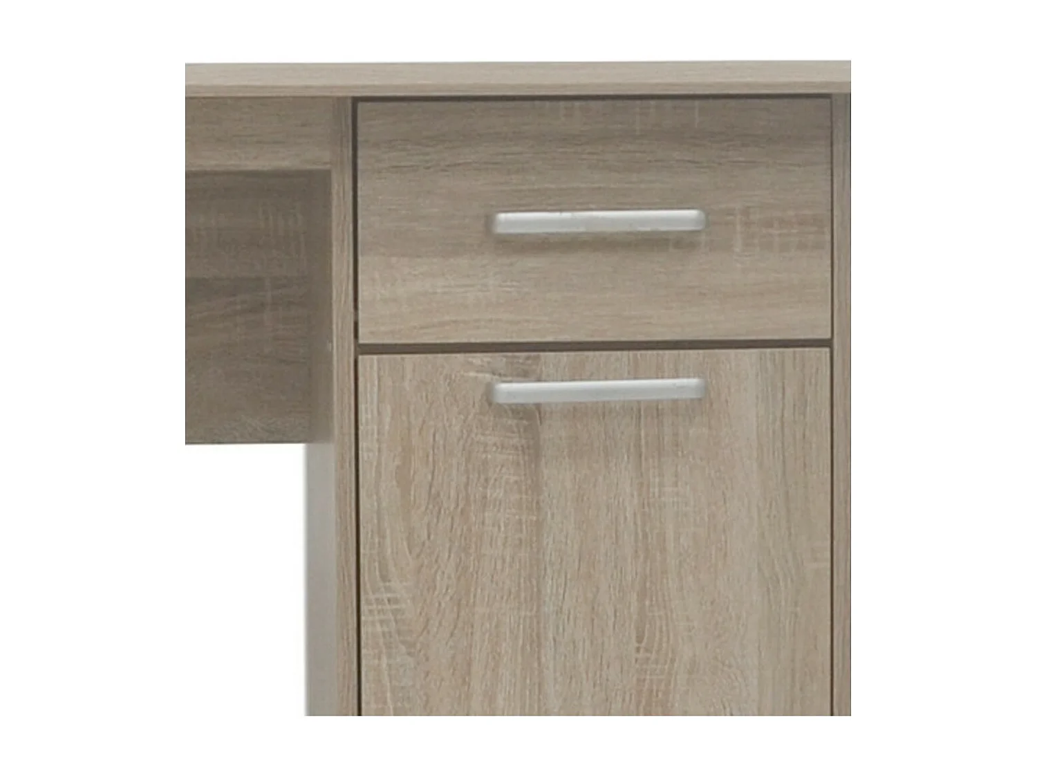 Recht bureau PRAGUE - 1 lade, 1 deur - Kleur Sonoma eiken - Functioneel ontwerp