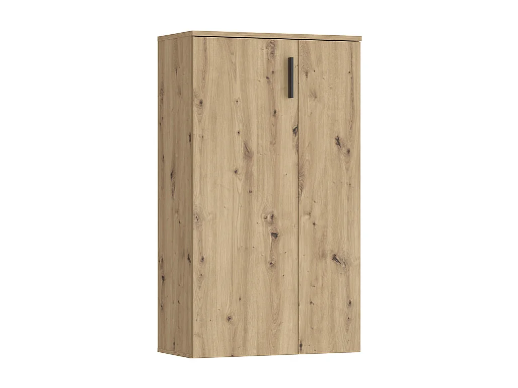 Meuble à chaussures 2 portes décor bois de chêne rustique – AMELIE