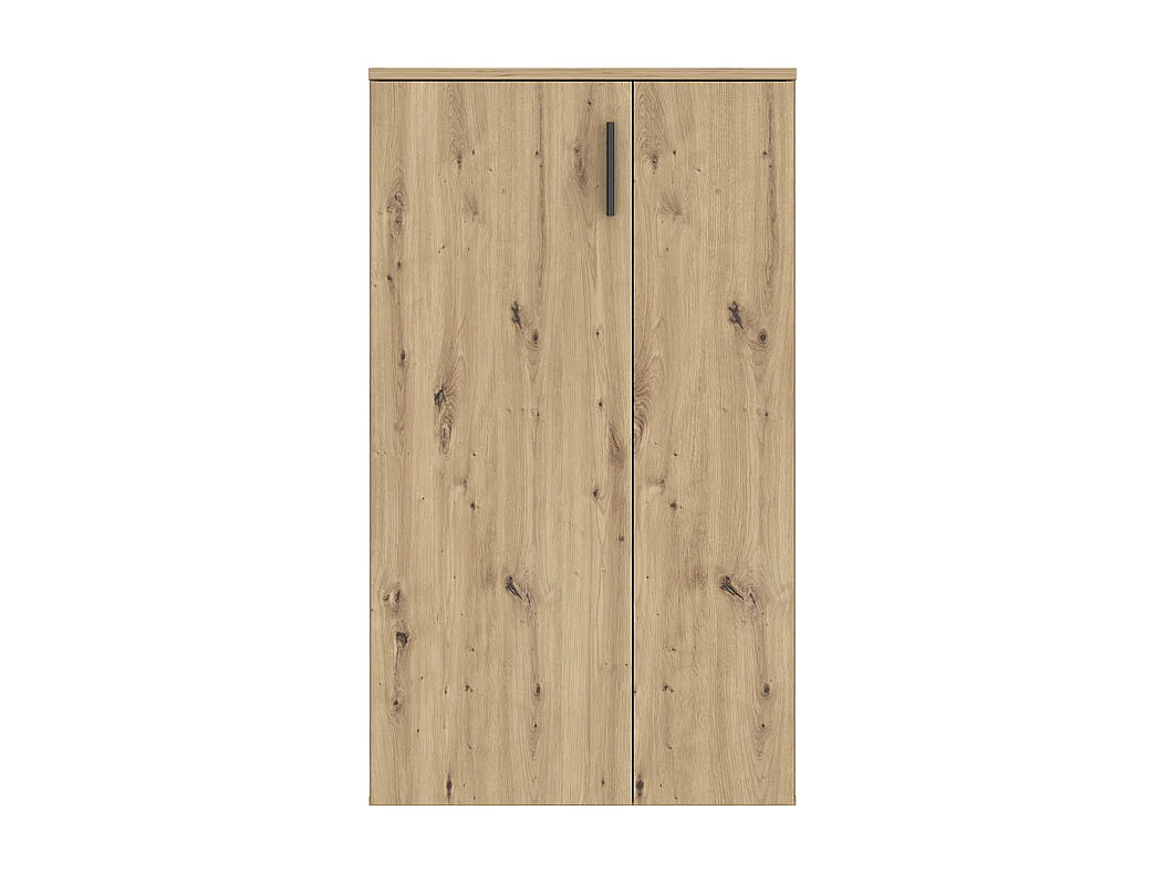 Meuble à chaussures 2 portes décor bois de chêne rustique – AMELIE