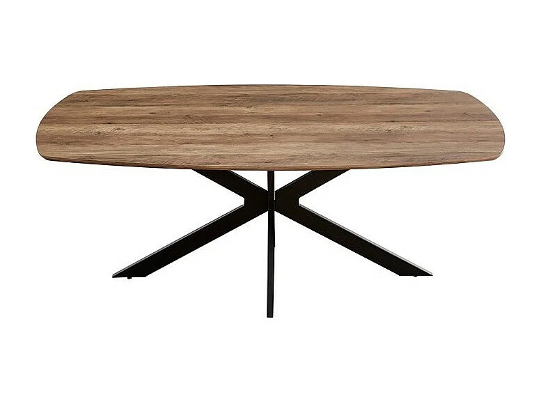 Table à manger ovale pour 10 personnes collection TUNIS. Pieds design en métal.