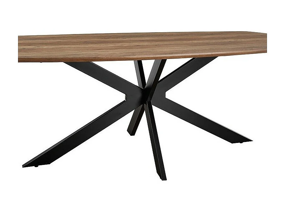 Table à manger ovale pour 10 personnes collection TUNIS. Pieds design en métal.