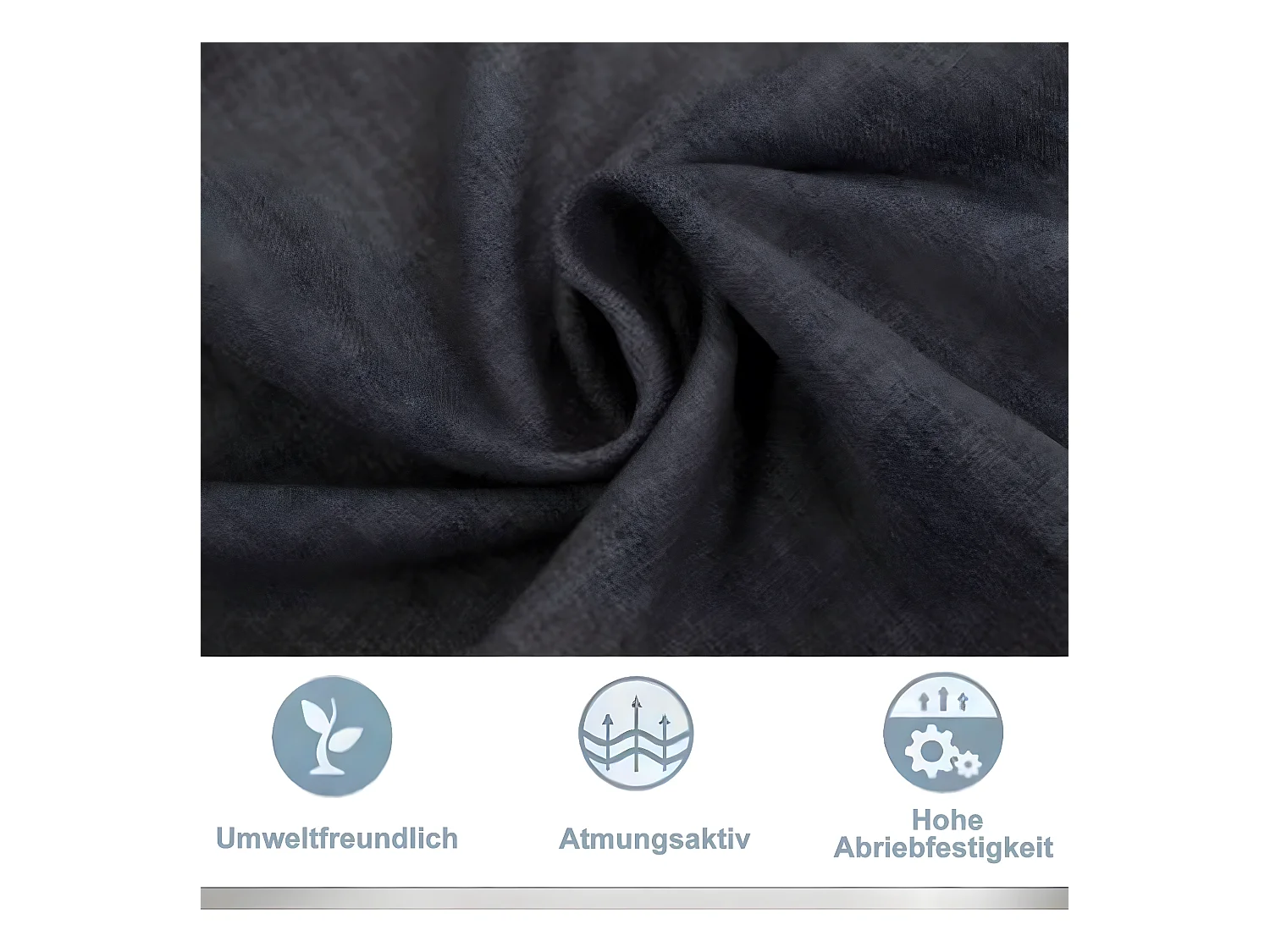 Cama de matrimonio tapizada en lino con USB y luz LED - 160x200cm - Somier con almacenaje en cabecero y somier de láminas - Gris