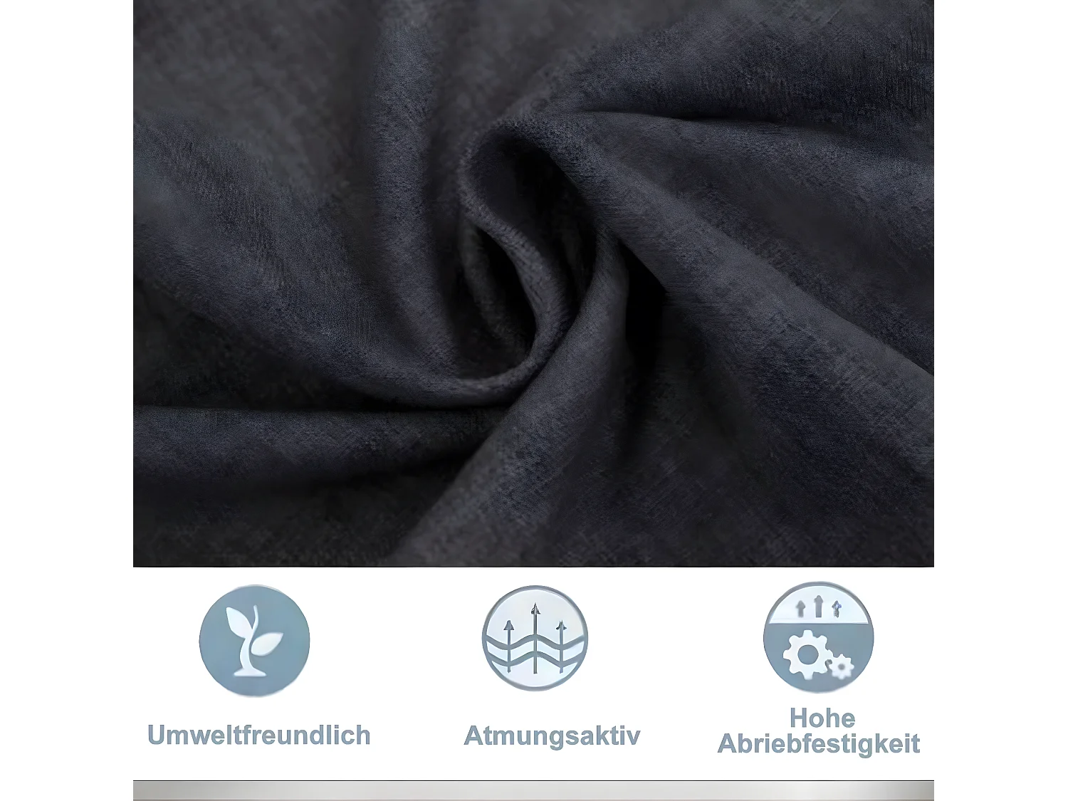 Mit Leinen gepolstertes Doppelbett mit USB- und LED-Licht – 160 x 200 cm – Lattenrost mit Stauraum im Kopfteil und Lattenrost – Grau