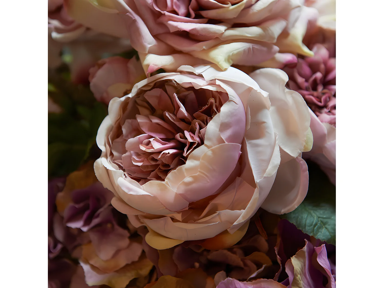 Tige de Rose David fermée - Rose pâle / 80 cm