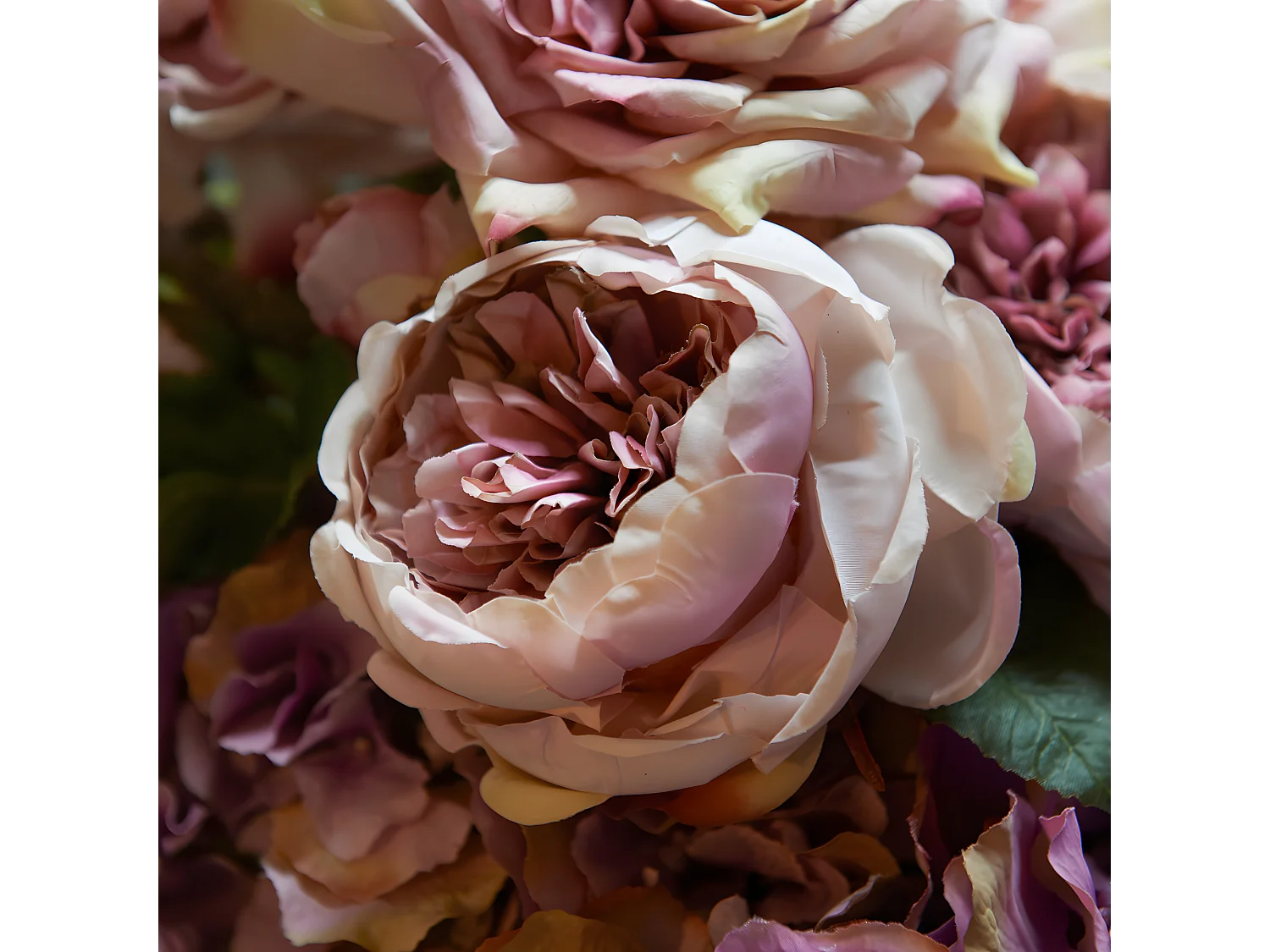 Tige de Rose David fermée - Rose pâle / 80 cm