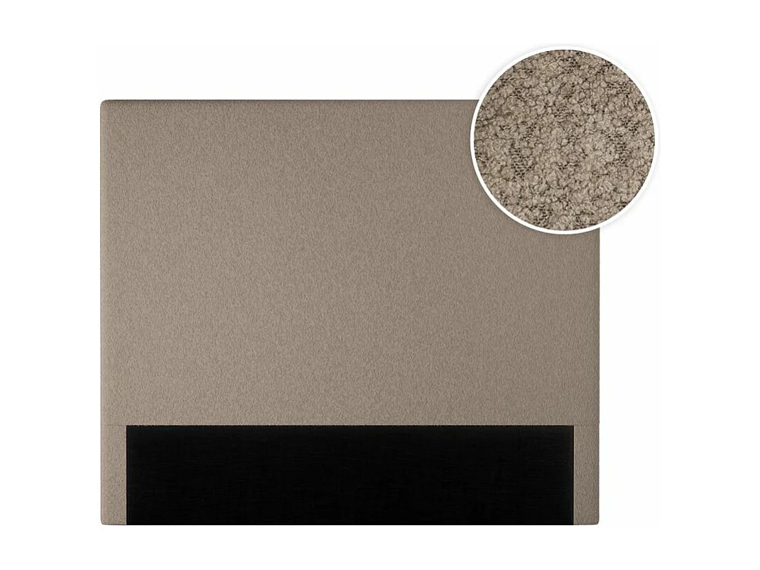 Tête de lit NUMA en tissu bouclette - Taupe - Largeur 140 cm