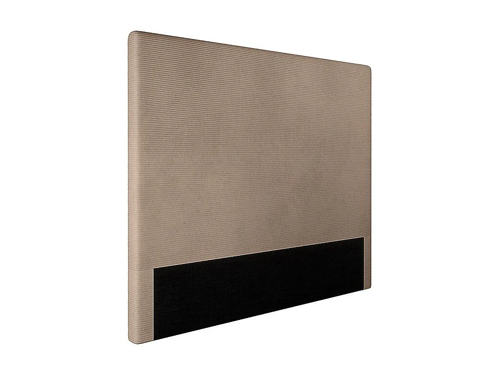 Tête de lit NUMA en velours côtelé - Taupe - Largeur 160 cm