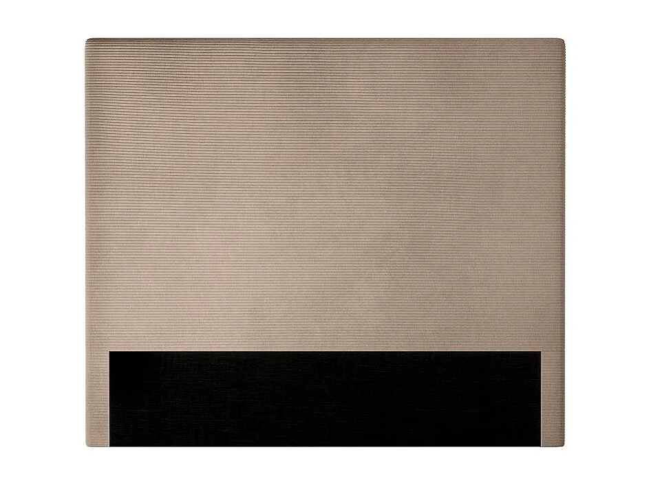 Tête de lit NUMA en velours côtelé - Taupe - Largeur 160 cm