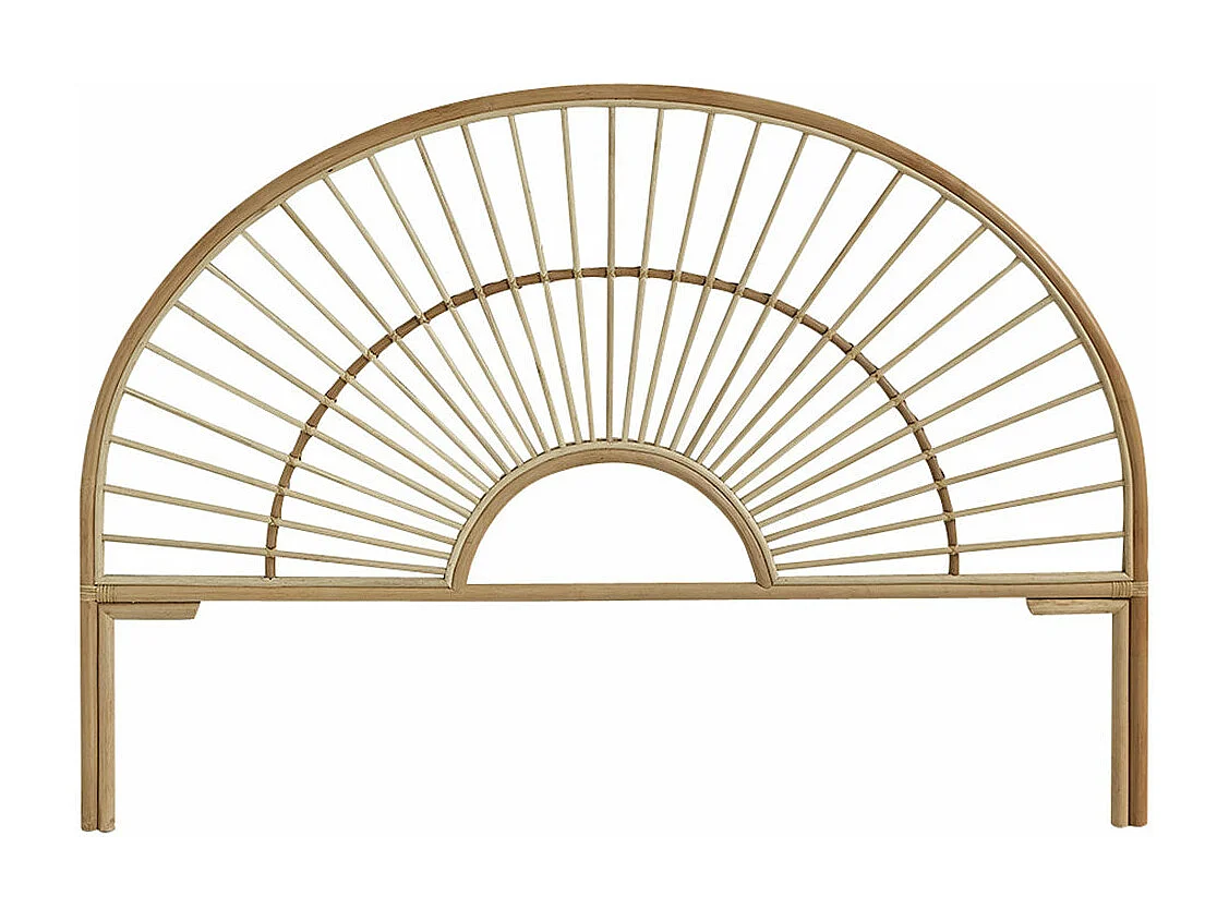 Testiera in rattan bohémien 160 cm