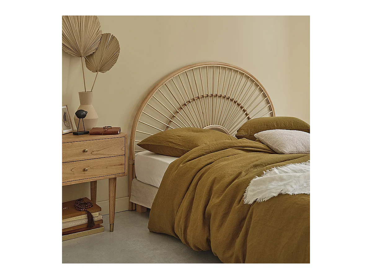 Tête de lit en rotin naturel 160 cm