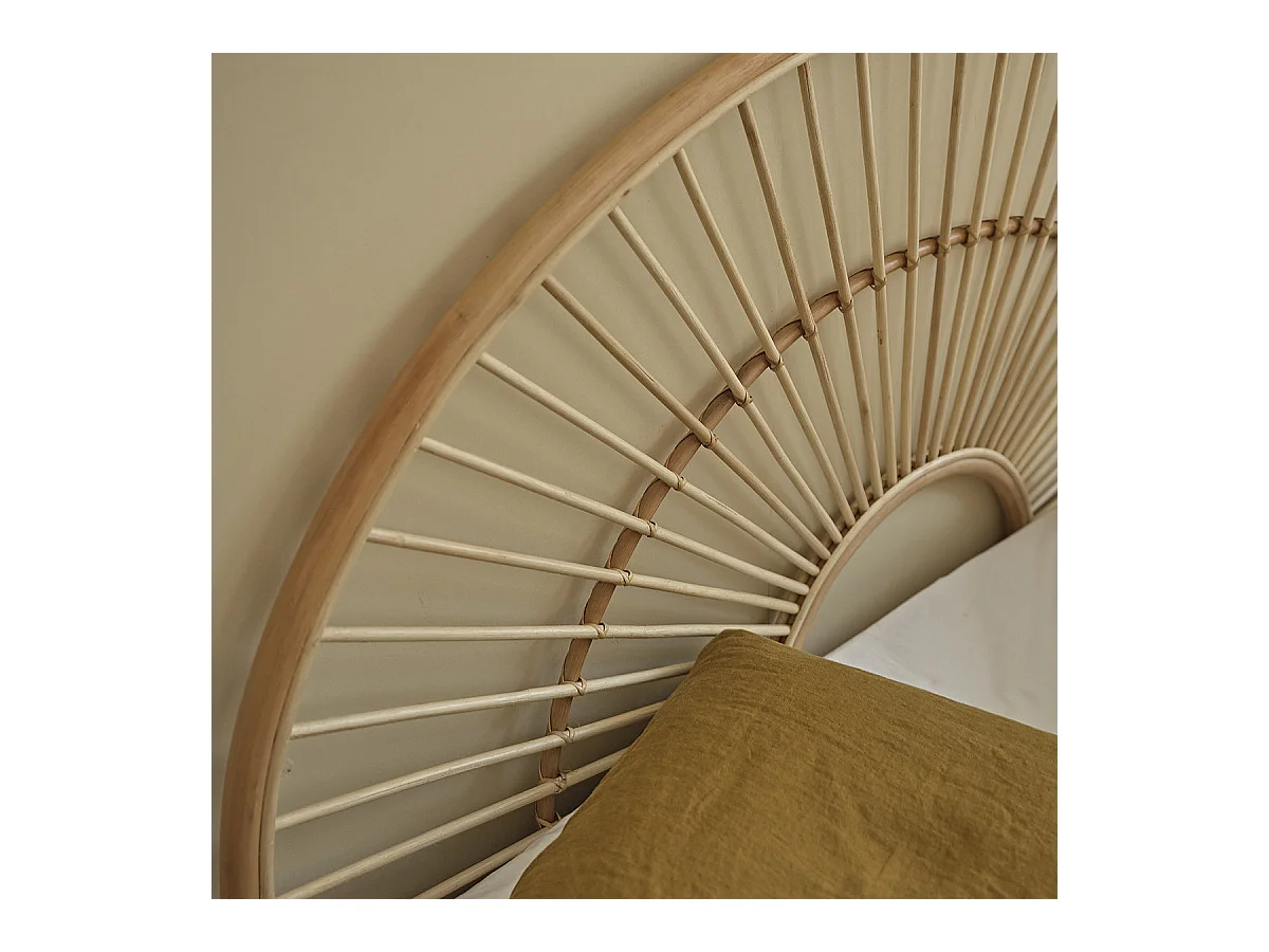 Tête de lit en rotin naturel 160 cm
