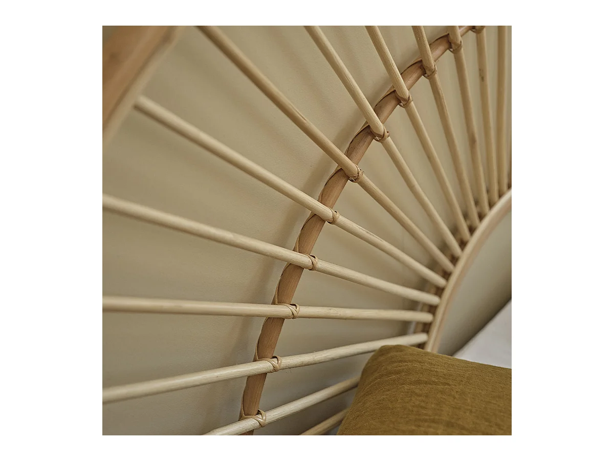 Tête de lit en rotin naturel 160 cm