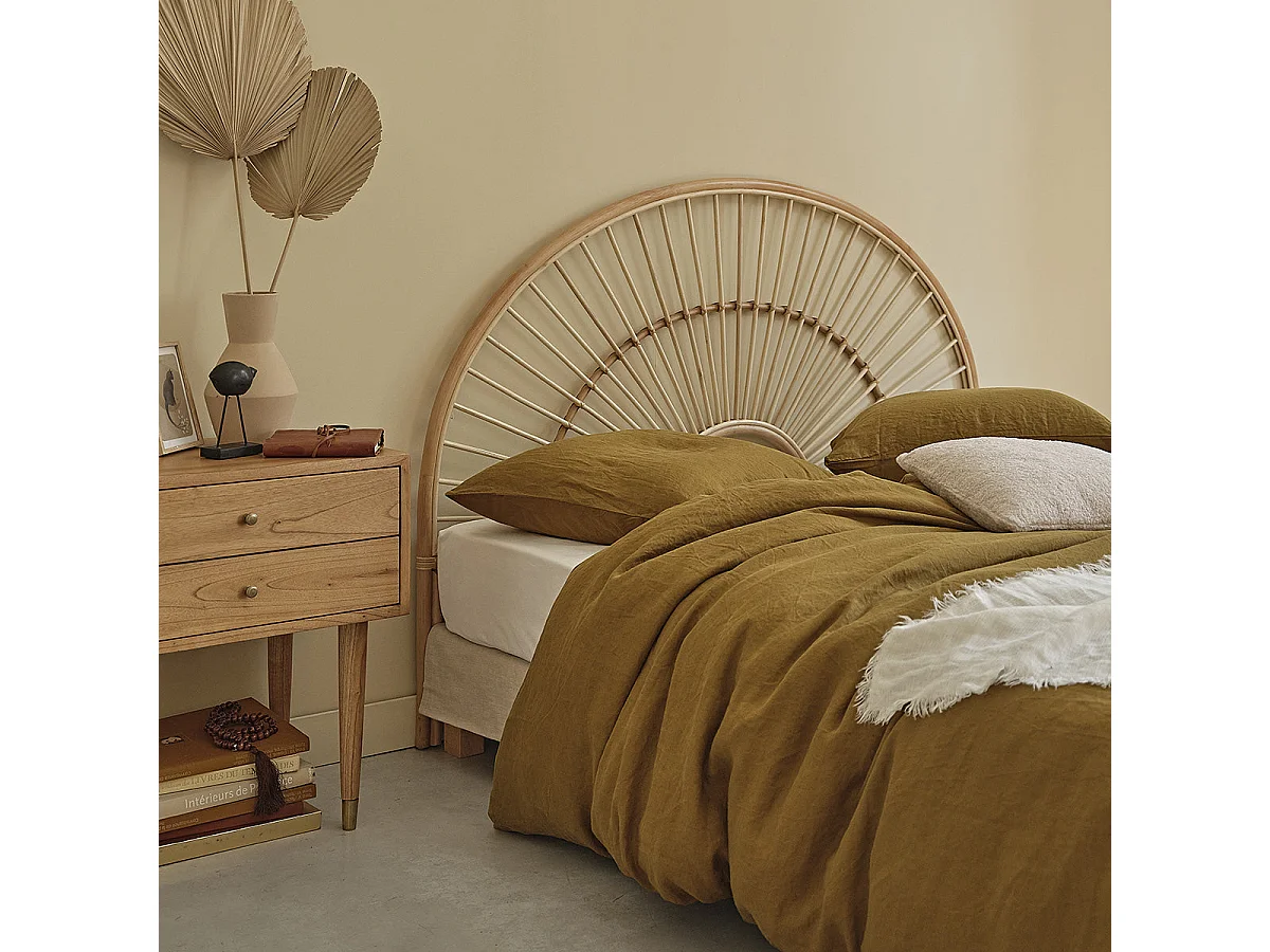 Tête de lit en rotin naturel 160 cm