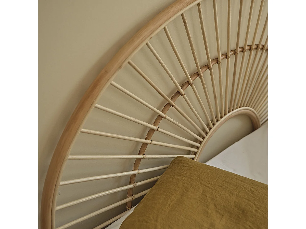 Tête de lit en rotin naturel 160 cm