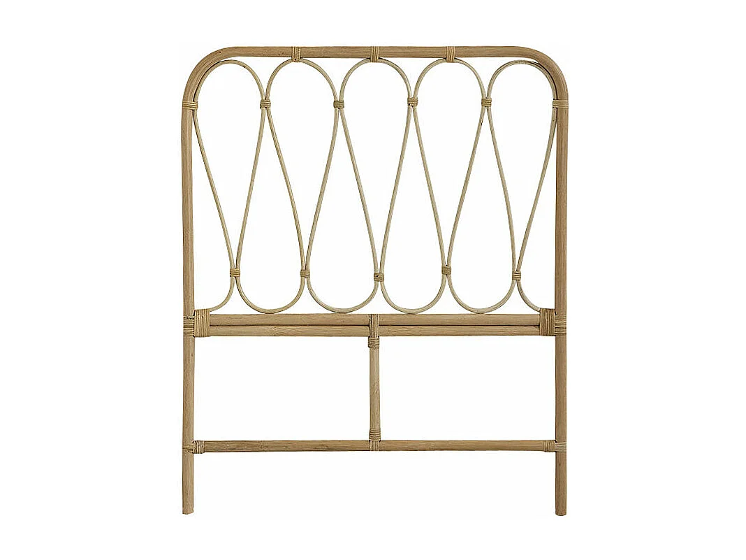 Testiera in rattan bohémien 90