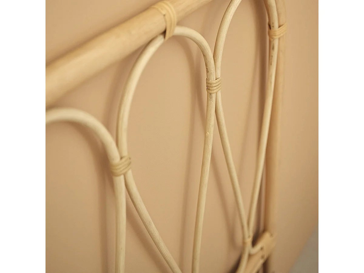 Testiera in rattan bohémien 90