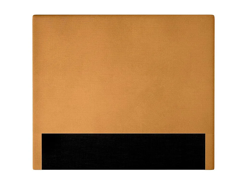 Tête de lit NUMA en velours côtelé - Jaune - Largeur 140 cm