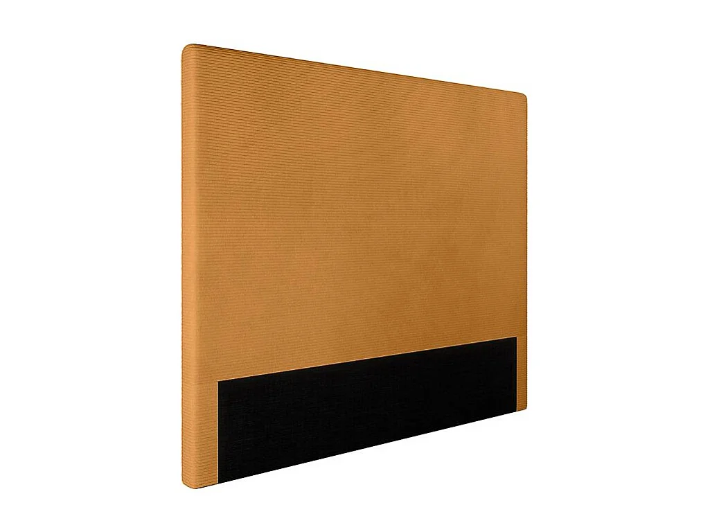Tête de lit NUMA en velours côtelé - Jaune - Largeur 140 cm