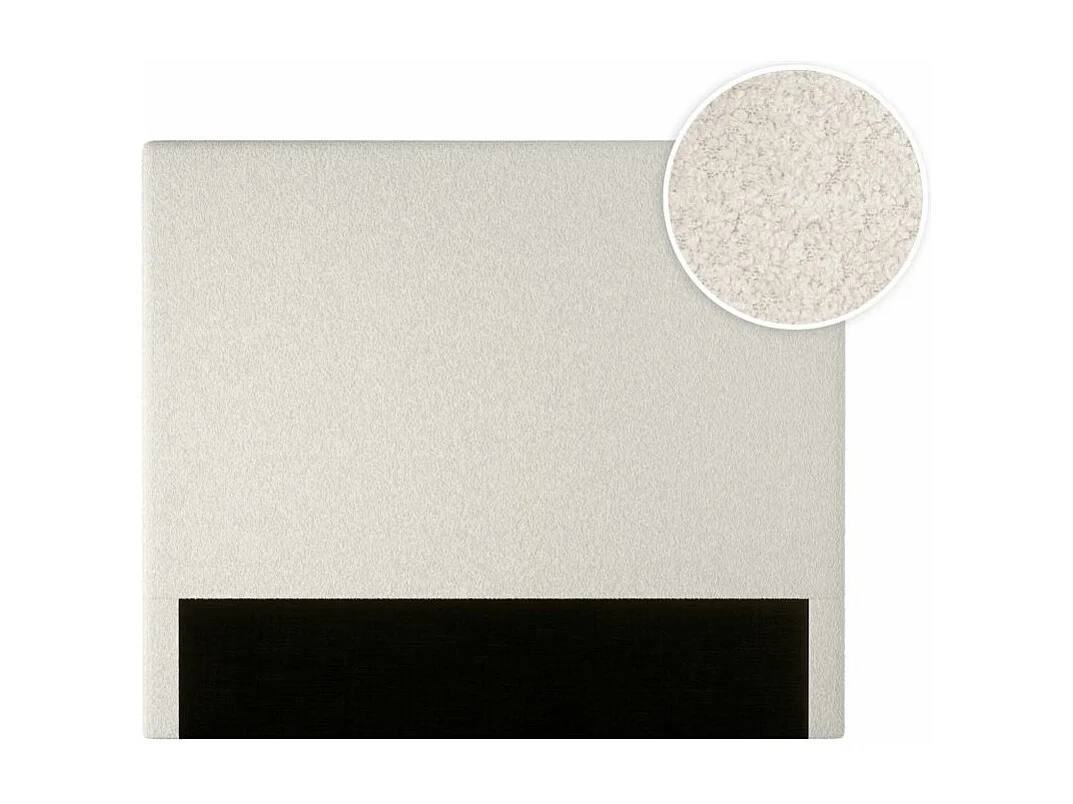 Tête de lit NUMA en tissu bouclette - Blanc - Largeur 160 cm