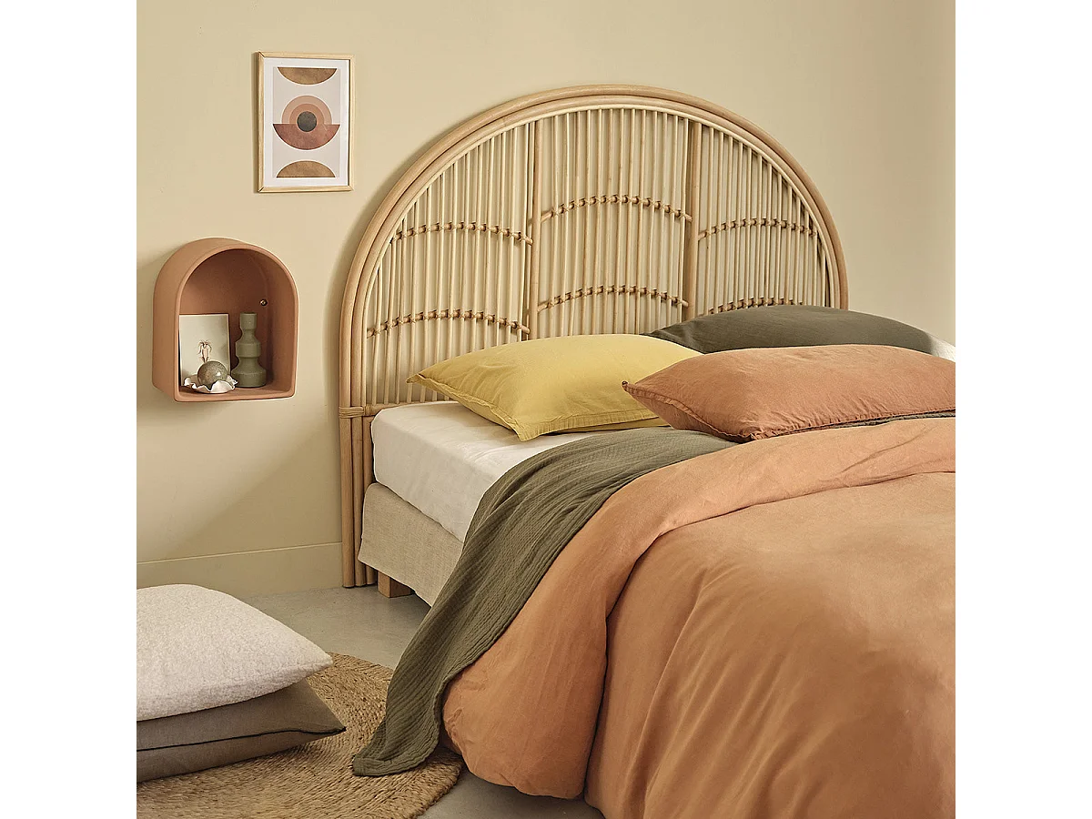 Tête de lit en rotin 140 cm